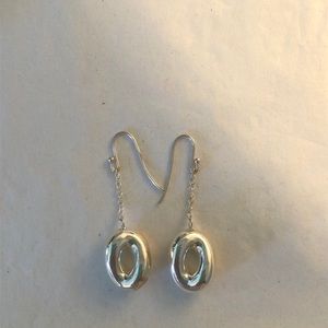 Cute chain drop wire earrings